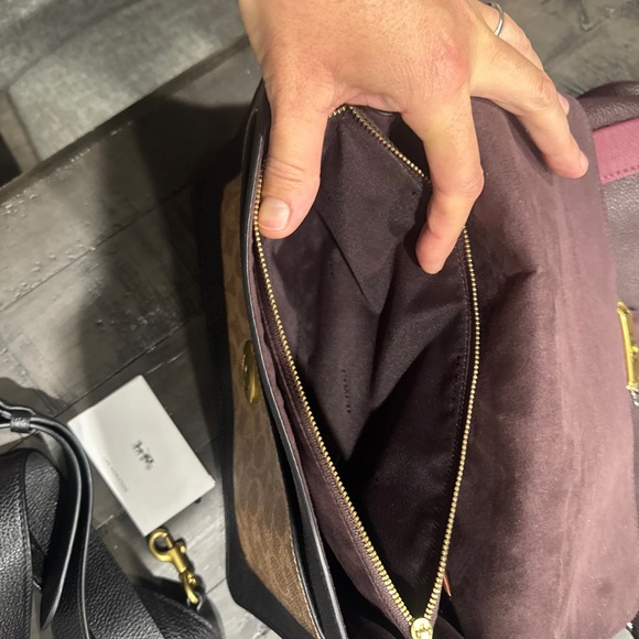 Coach tabby signature mixed leather Crossbody Bag - Picture 5 of 11